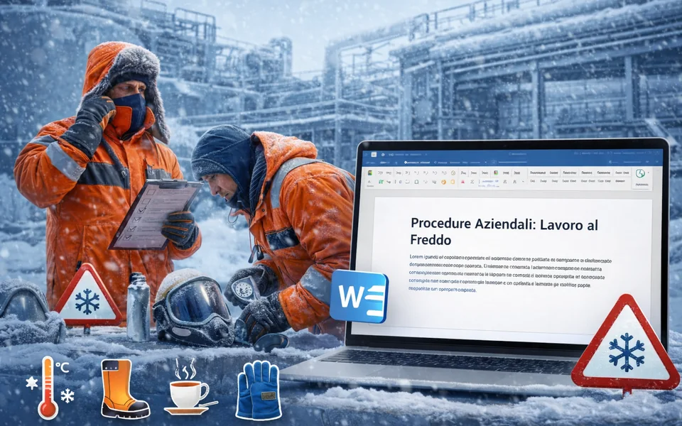 Procedure aziendali e protezione dal freddo per lavorazioni in cantiere